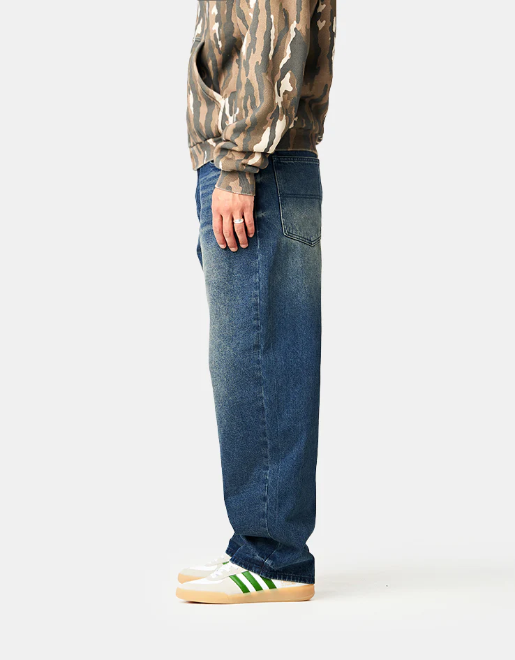 Butter Goods Baggy Denim Jeans - Vintage Indigo Wash - Image 3