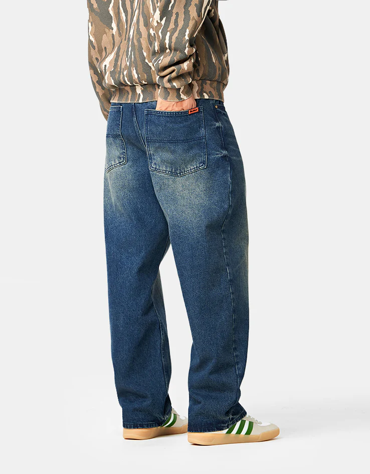 Butter Goods Baggy Denim Jeans - Vintage Indigo Wash - Image 4
