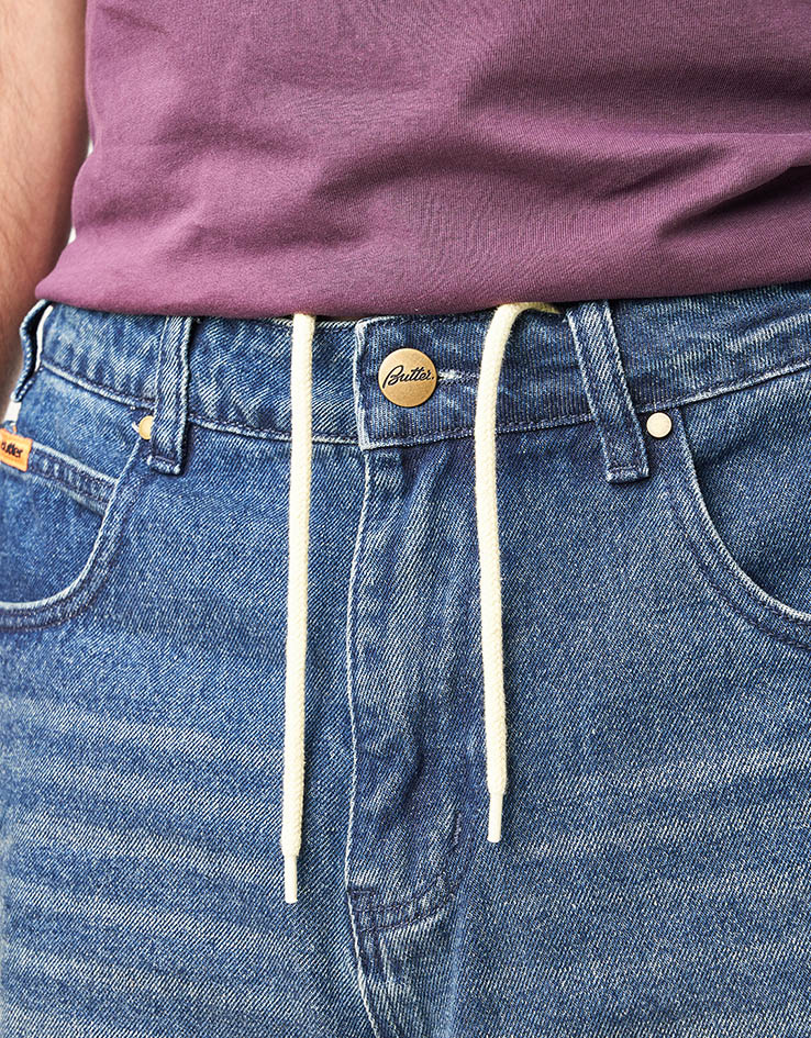 Butter Goods Baggy Denim Shorts - Vintage Indigo Wash - Image 4