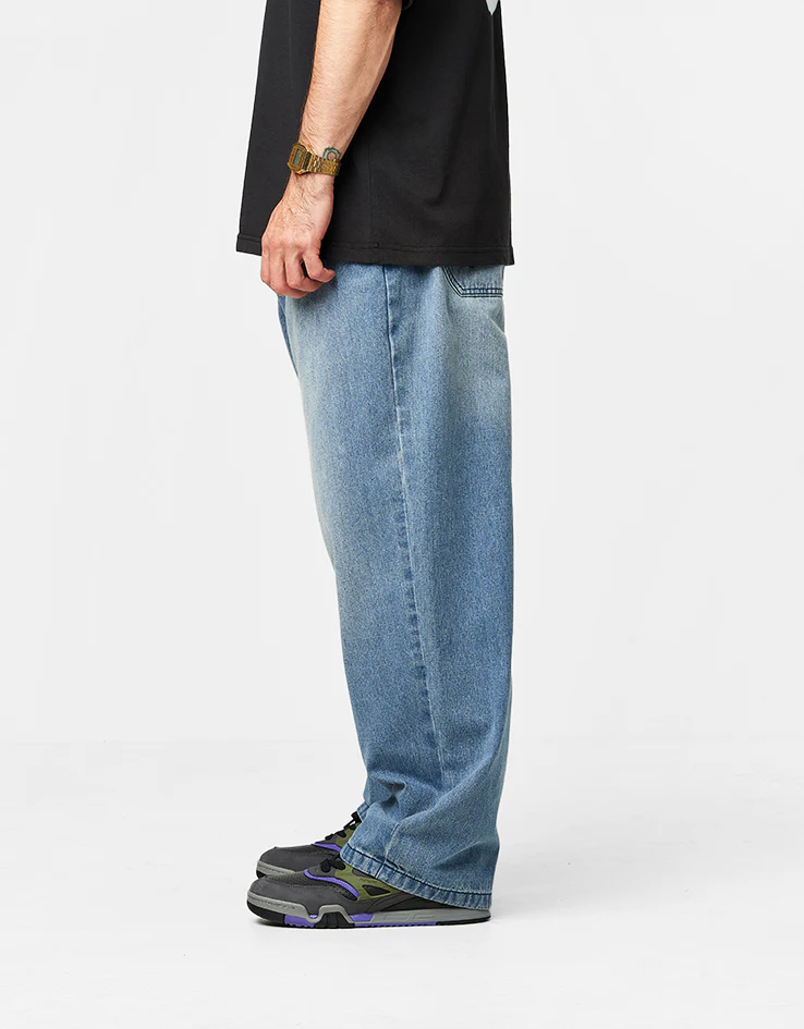 Butter Goods Blotch Denim Jeans - Streaky Blue - Image 3