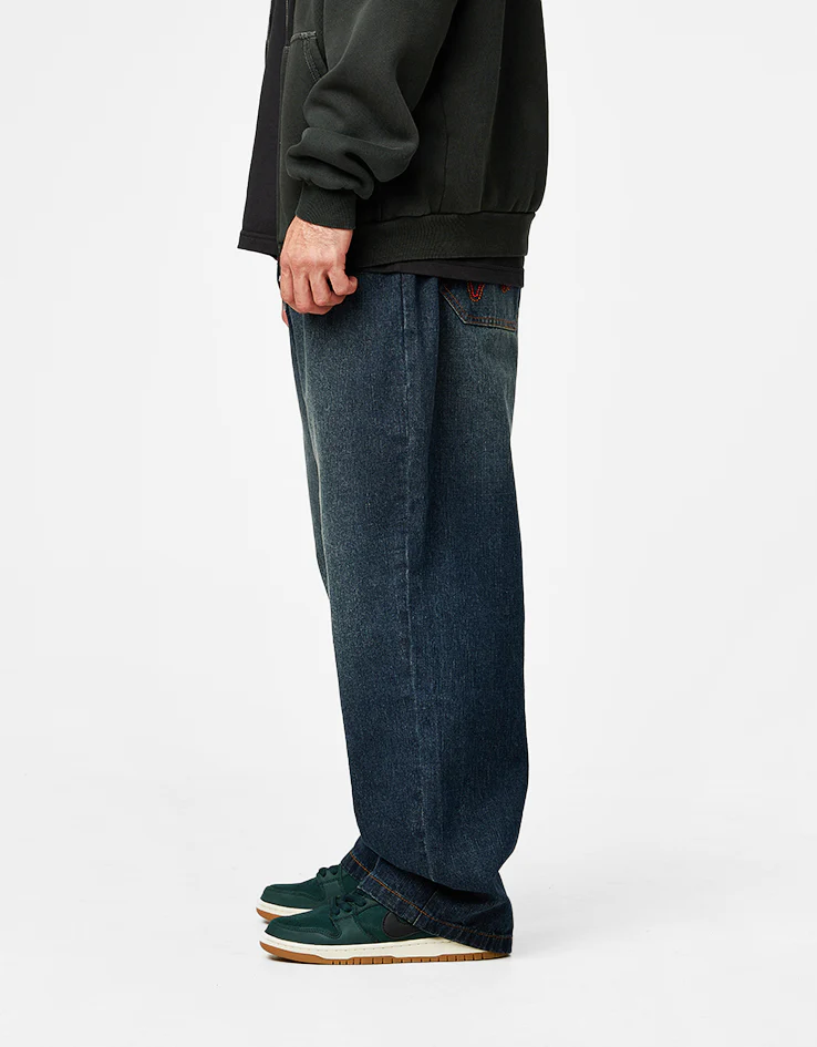 Butter Goods Blotch Denim Jeans - Streaky Navy - Image 3
