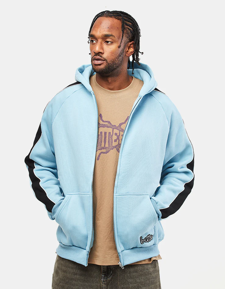 Butter Goods Connection Zip-Thru Hoodie - Sky - Image 2