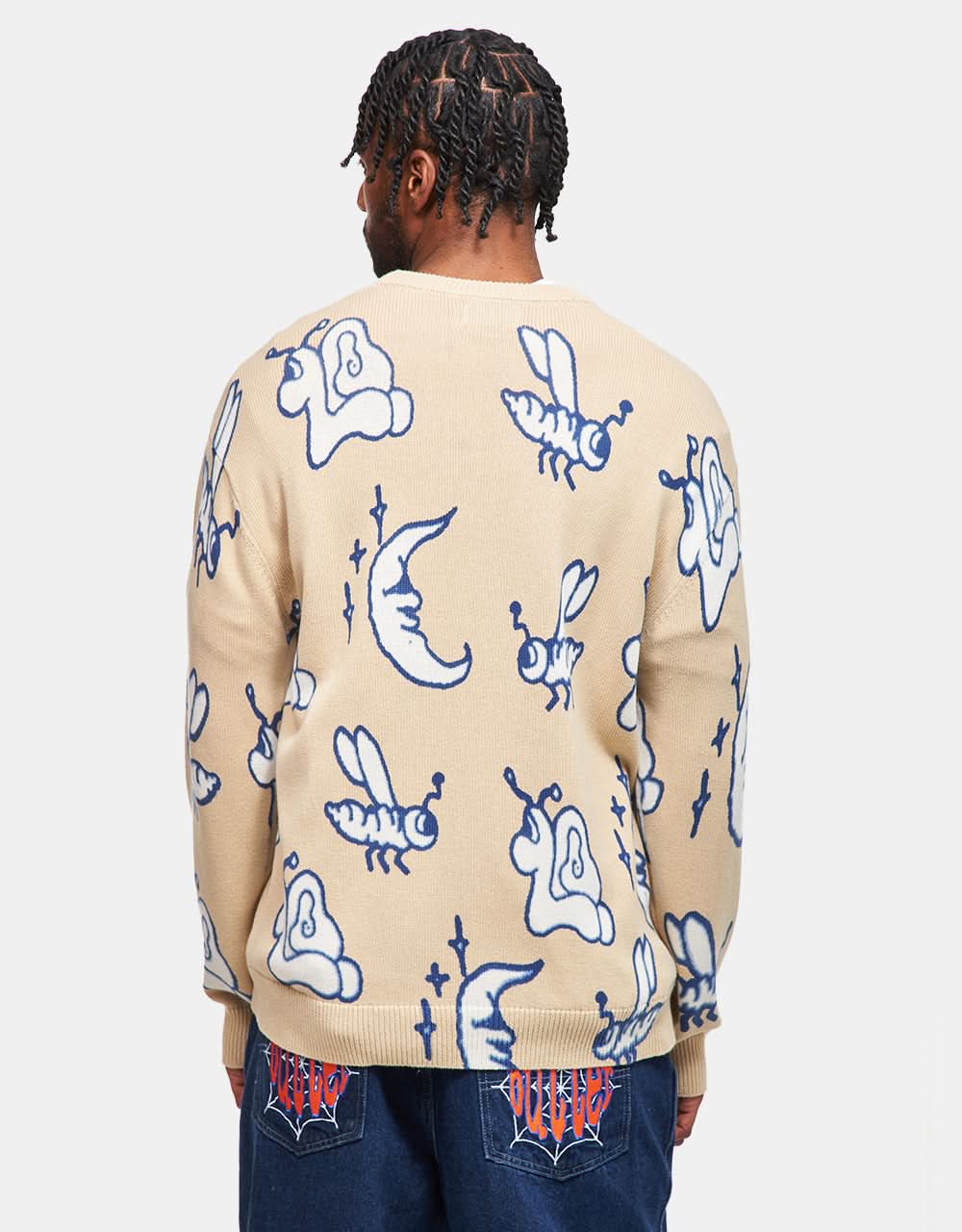 Butter Goods Critter Knitted Sweater - Sand - Image 2