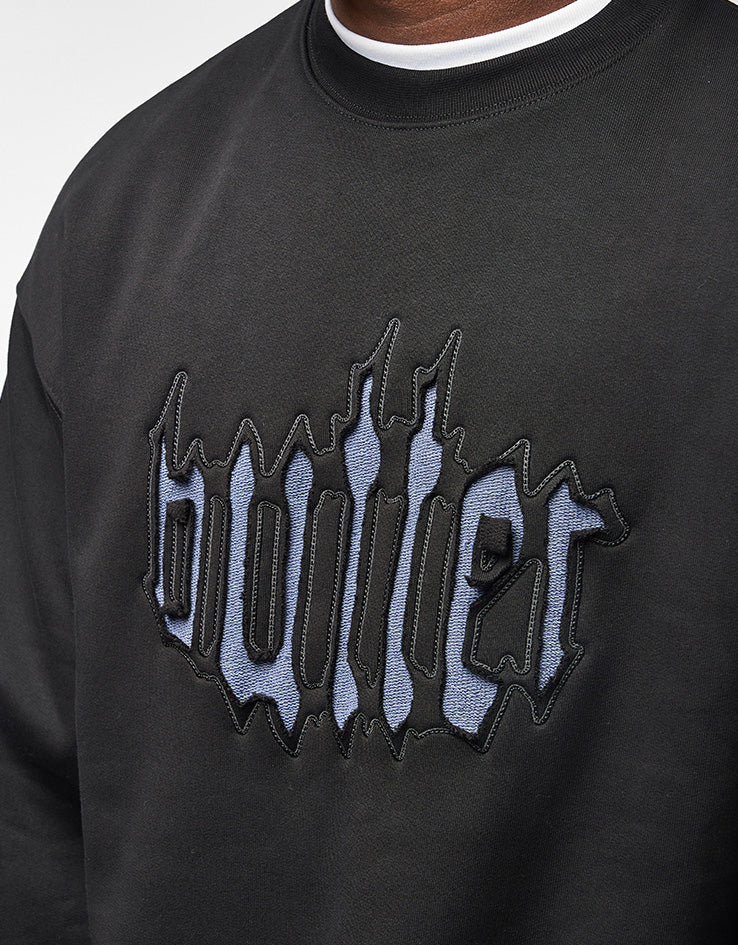 Butter Goods Cut Out Applique Crewneck - Black - Image 3