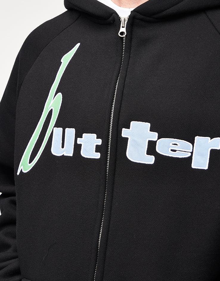 Butter Goods Device Zip-Thru Hoodie - Black - Image 3