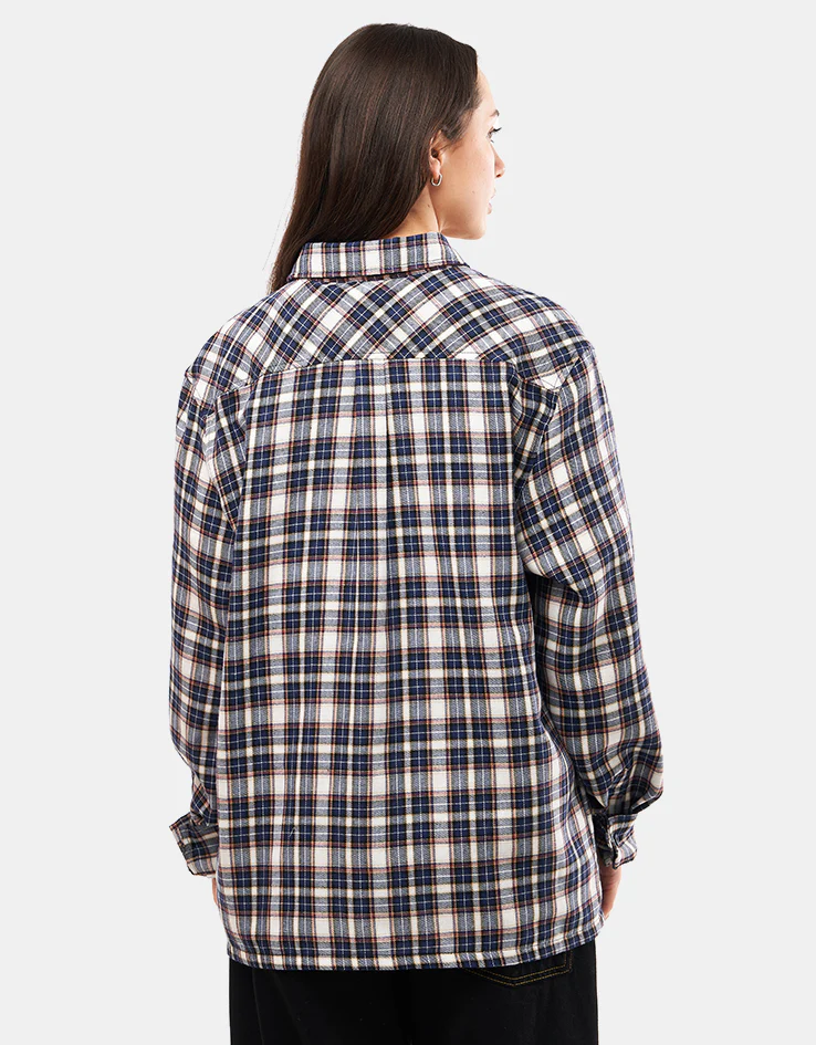 Butter Goods Equipment Plaid L/S Shirt - Navy - Image 9