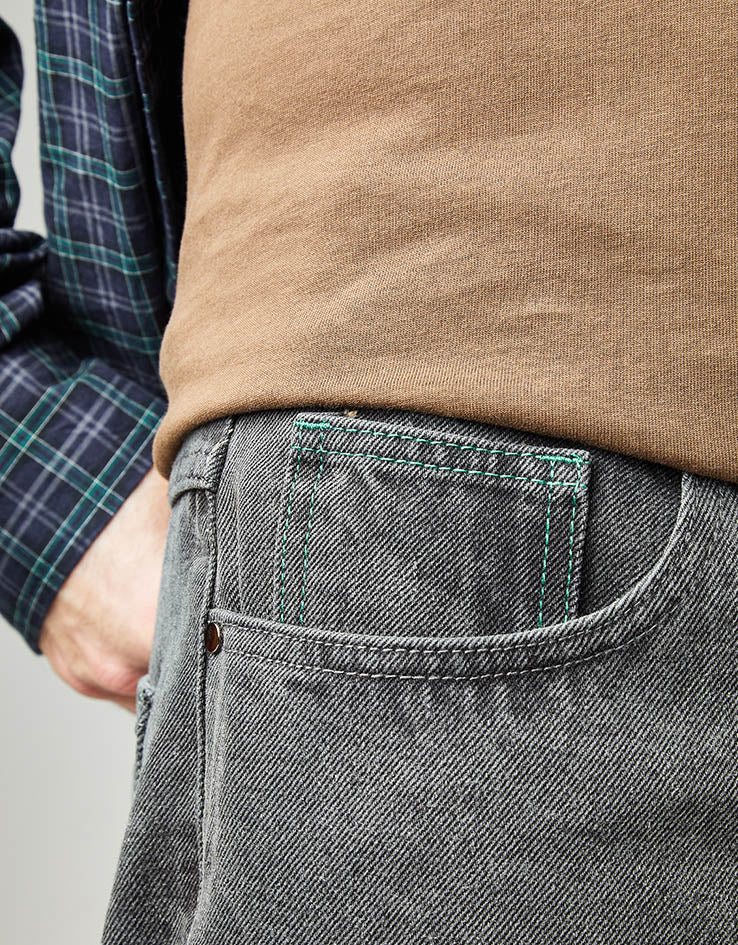 Butter Goods Garage Denim Jeans - Faded Black - Image 7