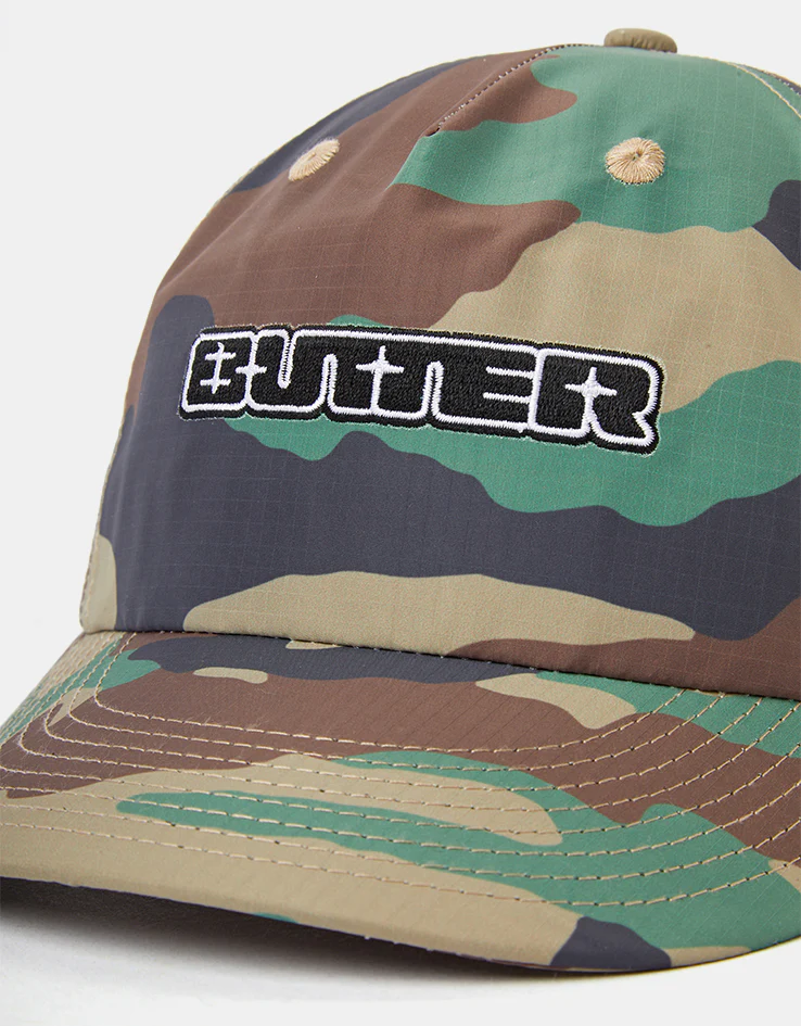 Butter Goods Glint Snapback Cap - Woodland Camo - Image 2