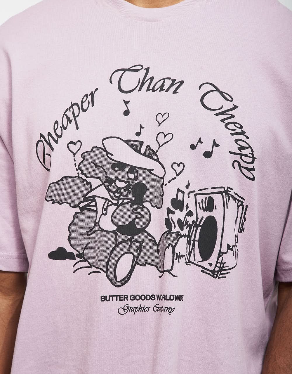 Butter Goods Karaoke T-Shirt - Washed Berry - Image 2