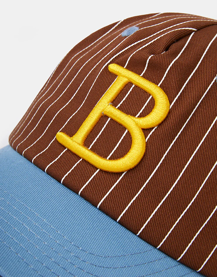 Butter Goods League Baseball Cap - Brown / Sky Blue - Image 2