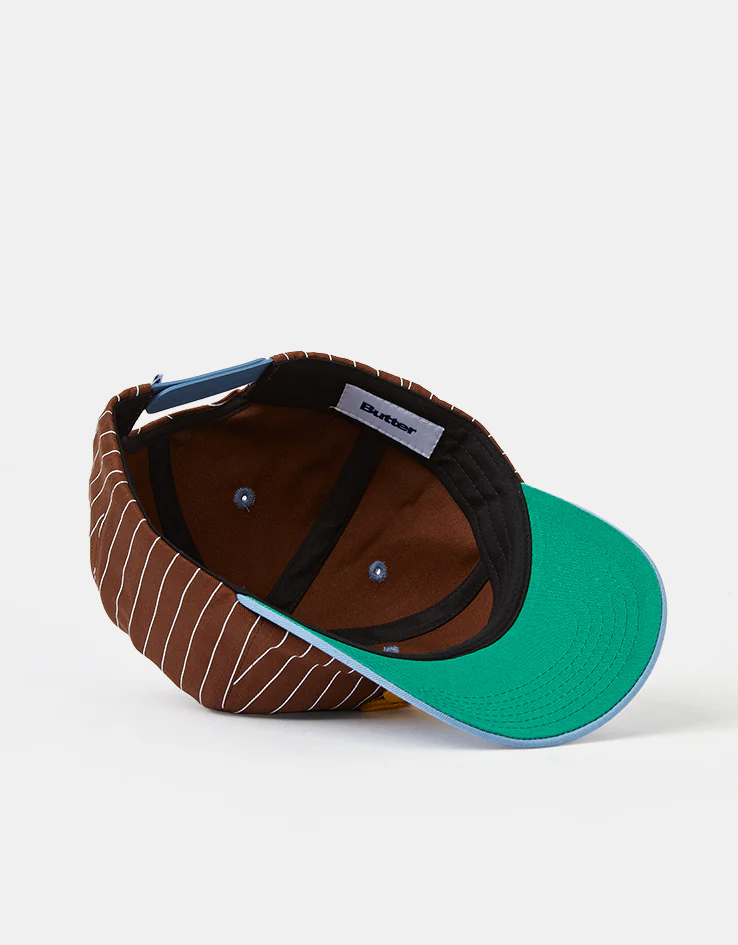 Butter Goods League Baseball Cap - Brown / Sky Blue - Image 5