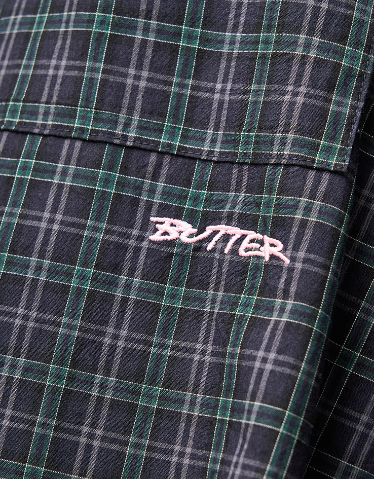 Butter Goods Plaid Shirt - Navy/Forest - Image 7