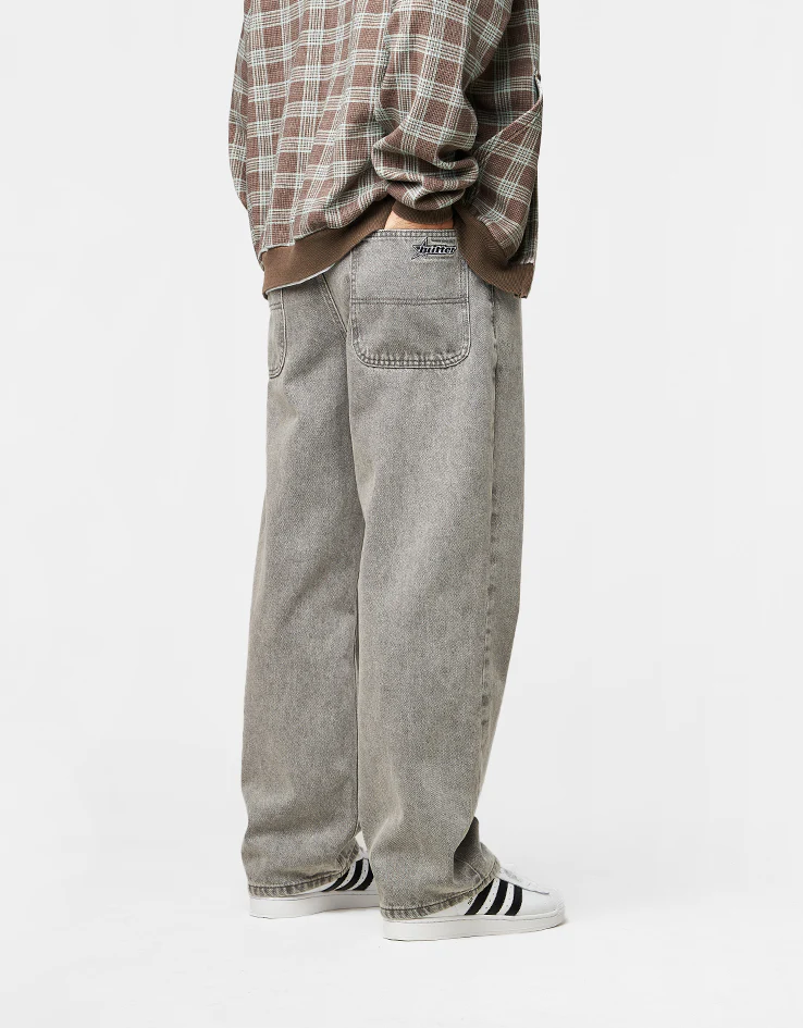Butter Goods Racer Denim Jeans - Grey Wash - Image 2