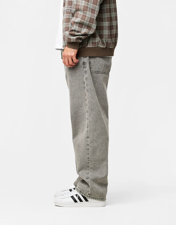 Butter Goods Racer Denim Jeans - Grey Wash - Image 3