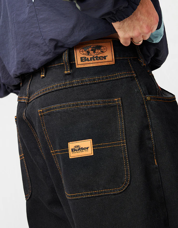 Butter Goods Santosuosso Denim Jean - Washed Black - Image 4