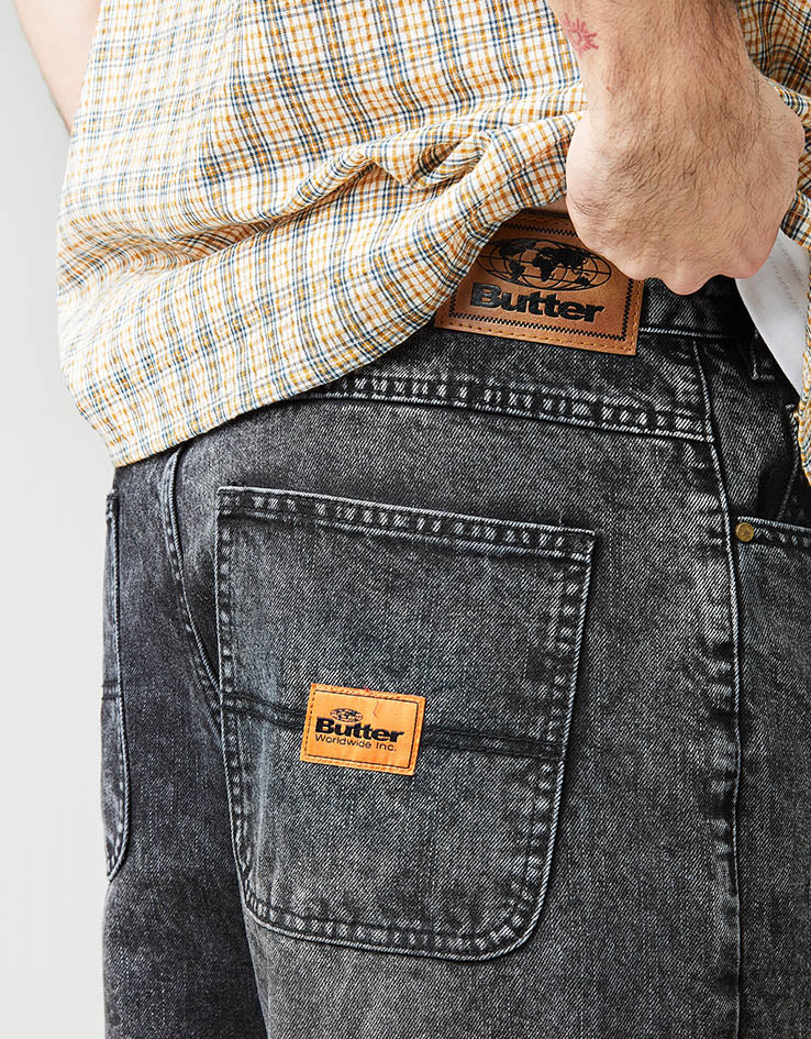 Butter Goods Santosuosso Denim Jeans - Stonewash Black - Image 3