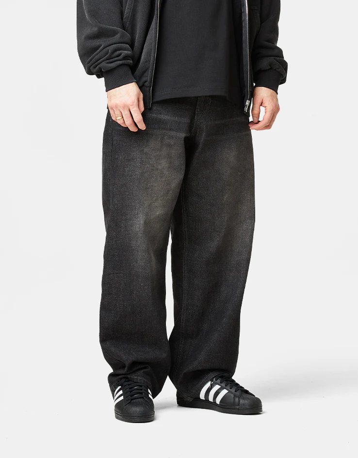 Butter Goods Scorpion Stitch Denim Jeans - Slub Black - Image 2