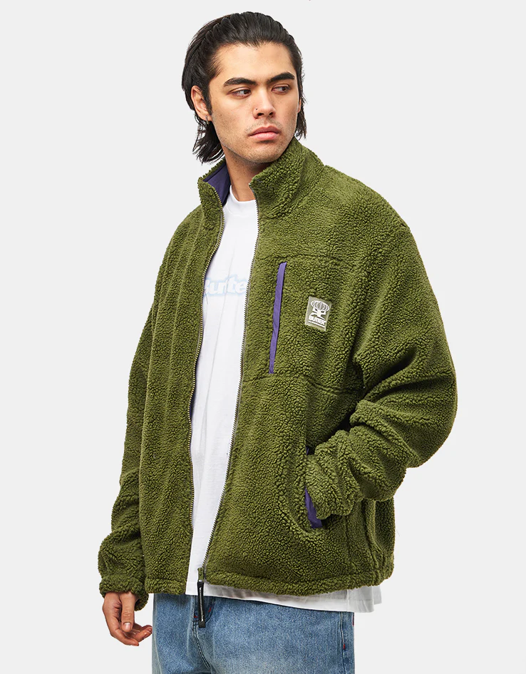 Butter Goods Terrain Highpile Fleece - Moss - Image 3