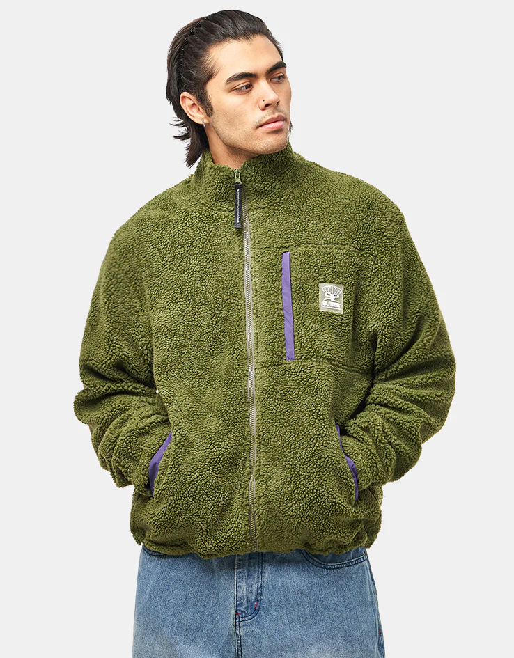 Butter Goods Terrain Highpile Fleece - Moss - Image 6