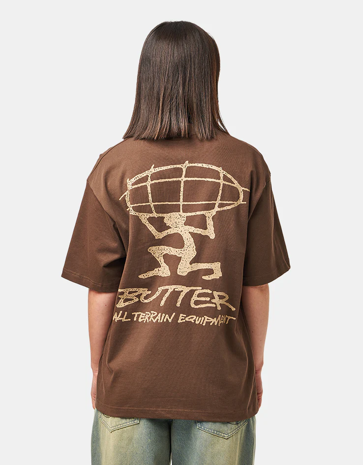 Butter Goods Terrain T-Shirt - Brown - Image 5