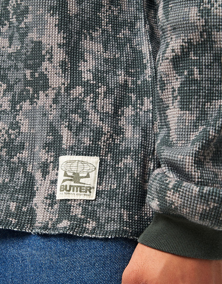 Butter Goods Waffle L/S Top - Digital Camo - Image 2