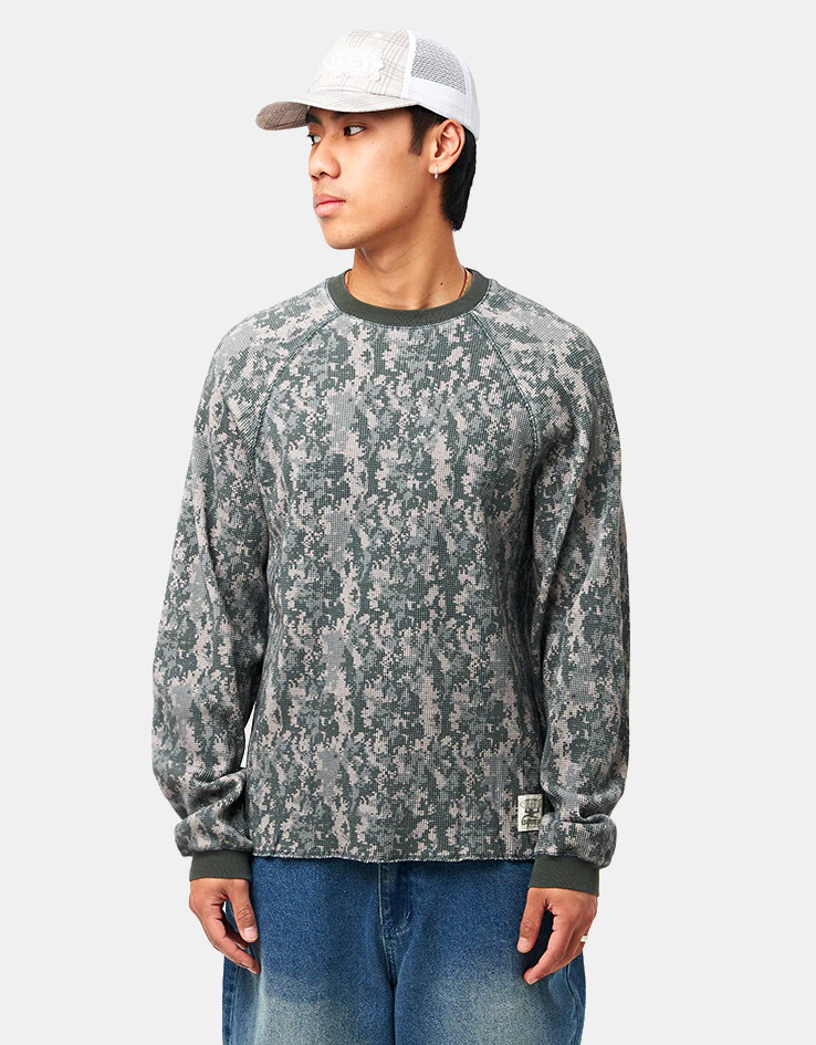 Butter Goods Waffle L/S Top - Digital Camo - Image 6