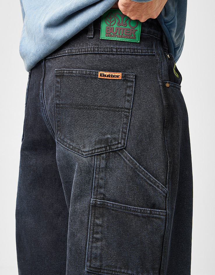 Butter Goods Weathergear Denim Jeans - Dark Navy Tint - Image 5