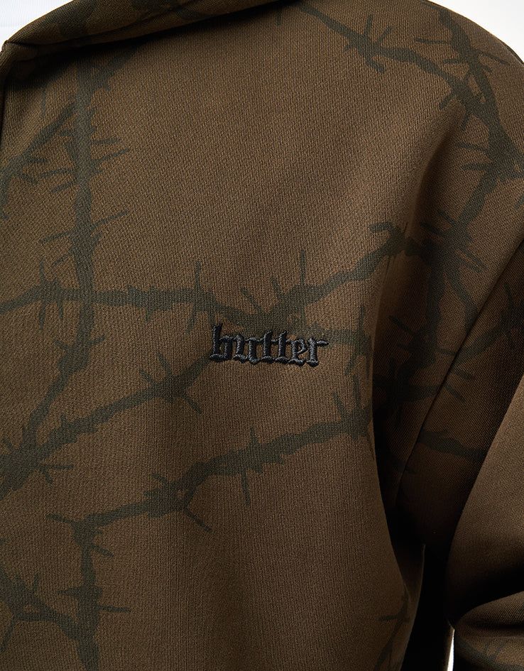 Butter Goods Wired Zip-Thru Hoodie - Fudge - Image 3