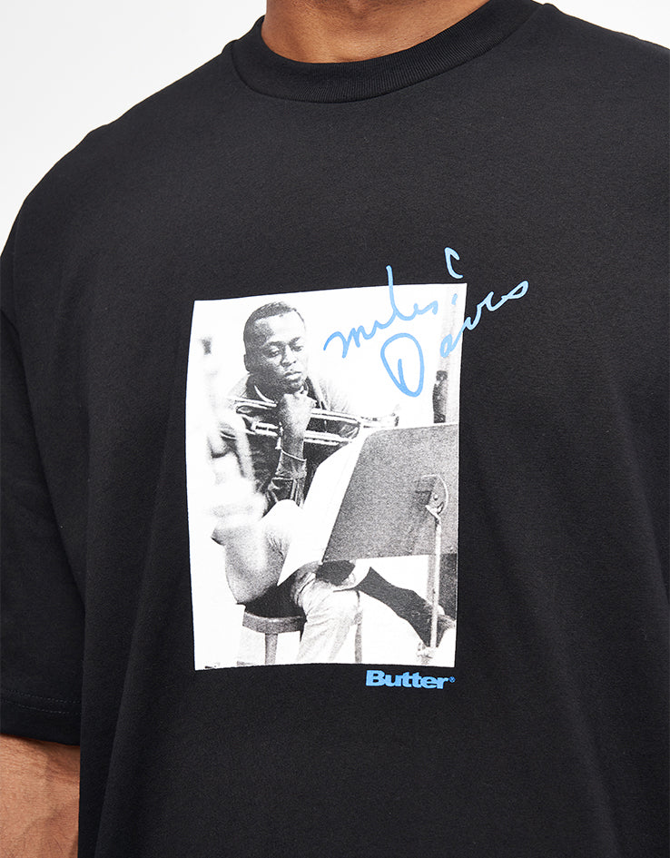 Butter Goods x Miles Davis Kind Of Blue T-Shirt - Black - Image 4