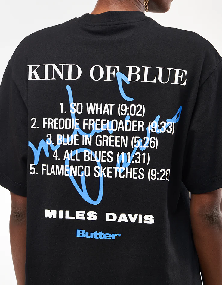 Butter Goods x Miles Davis Kind Of Blue T-Shirt - Black - Image 7