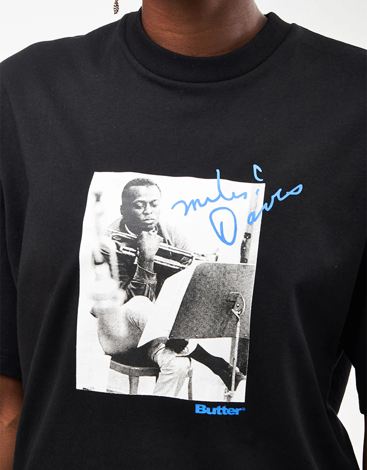 Butter Goods x Miles Davis Kind Of Blue T-Shirt - Black - Image 8