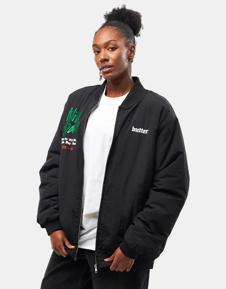 Butter Goods x Miles Davis Miles Bomber Jacket - Black - Image 11