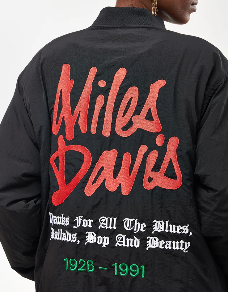 Butter Goods x Miles Davis Miles Bomber Jacket - Black - Image 14