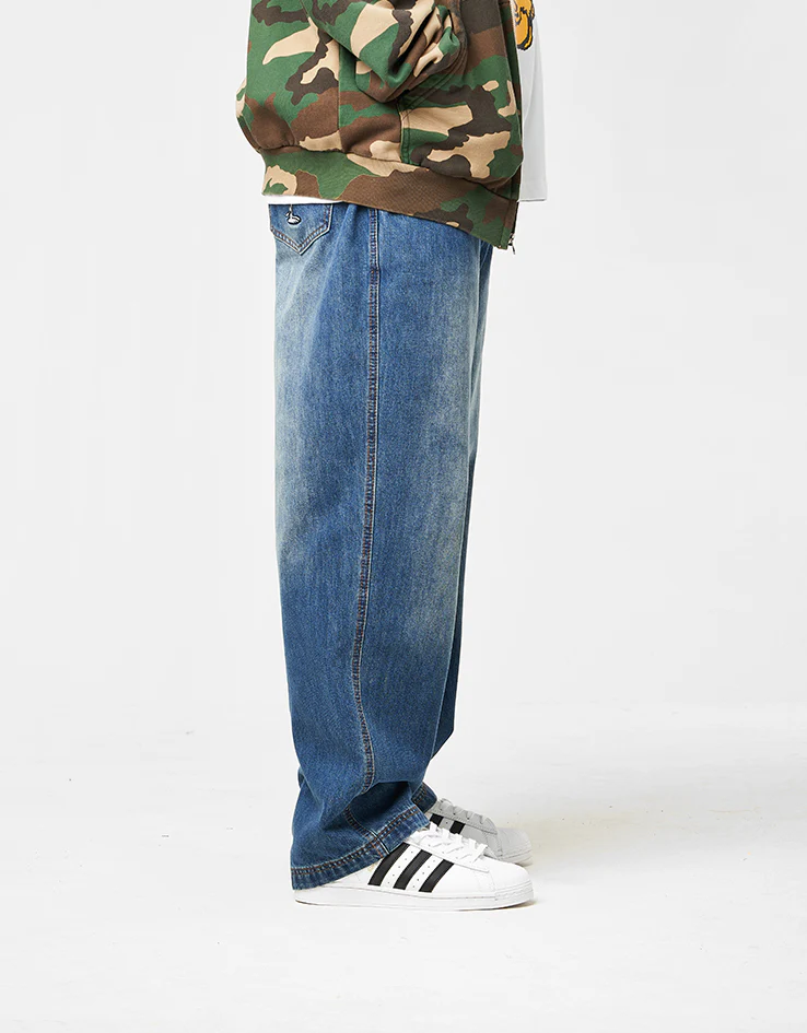 Butter Goods x Peanuts Spike Denim Jeans - Distressed Indigo - Image 2