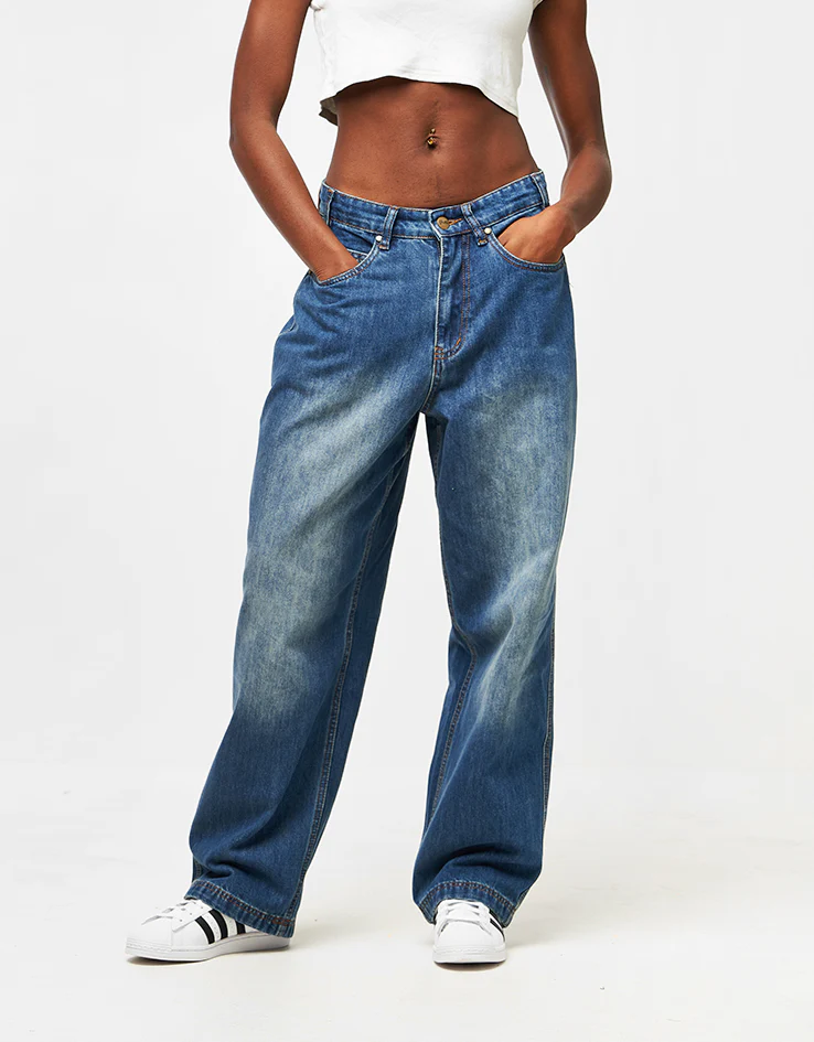 Butter Goods x Peanuts Spike Denim Jeans - Distressed Indigo - Image 8