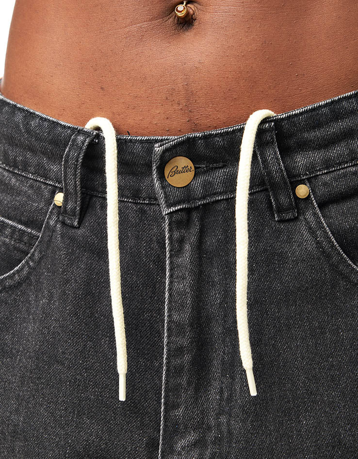 Butter Goods x Peanuts Spike Denim Jeans - Faded Black - Image 11