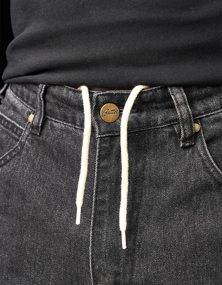 Butter Goods x Peanuts Spike Denim Jeans - Faded Black - Image 6