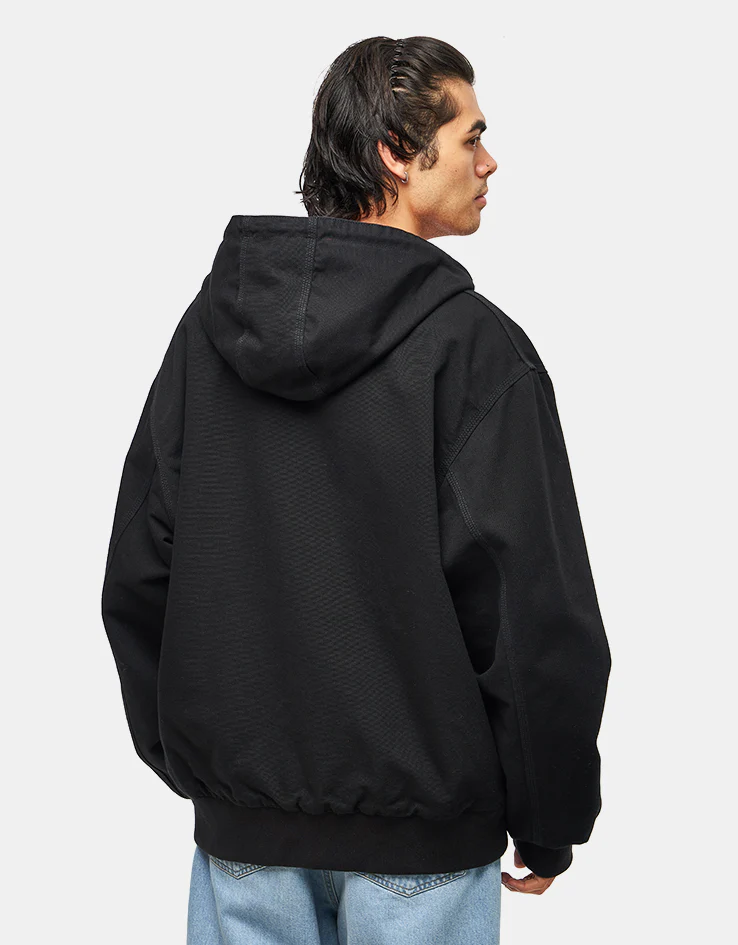 Carhartt WIP 50 Years Anniversary Reversible OG Active Jacket Canvas - Black/USA Red (Rinsed) - Image 6