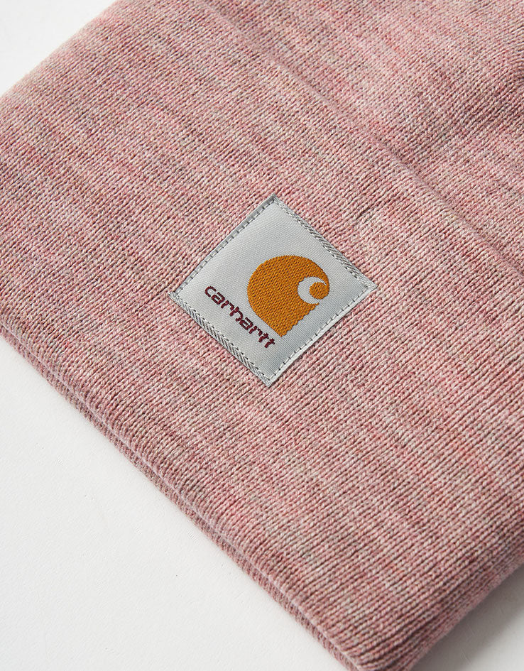 Carhartt WIP Acrylic Watch Beanie - Glassy Pink Heather - Image 2