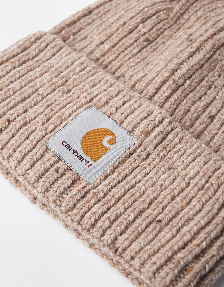 Carhartt WIP Anglistic Beanie - Speckled Fleur de Sel - Image 2