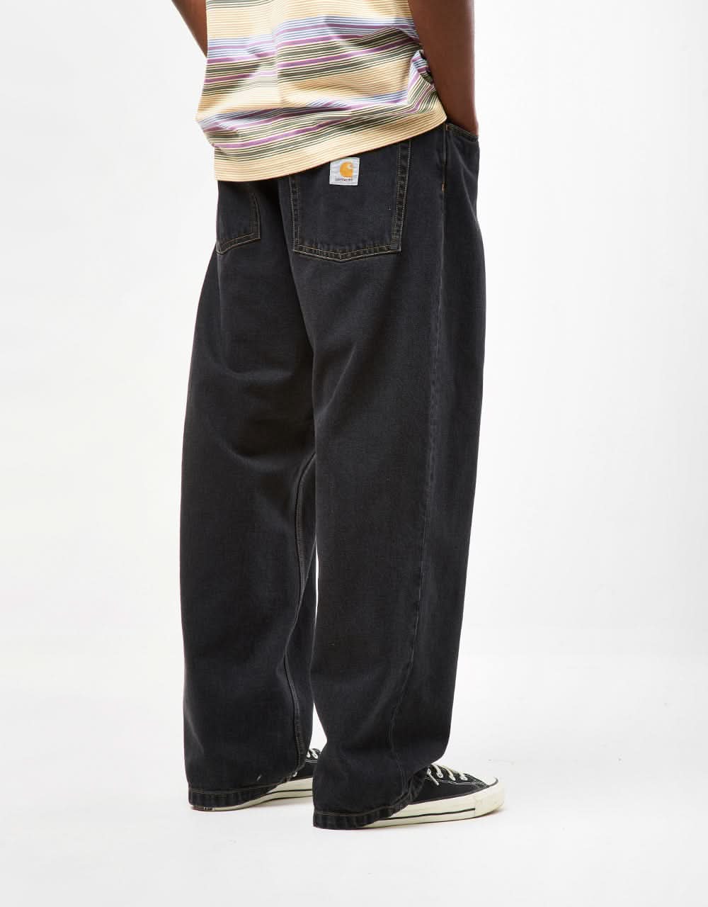 Carhartt WIP Brandon Pant - Black (Stone Washed) - Image 3