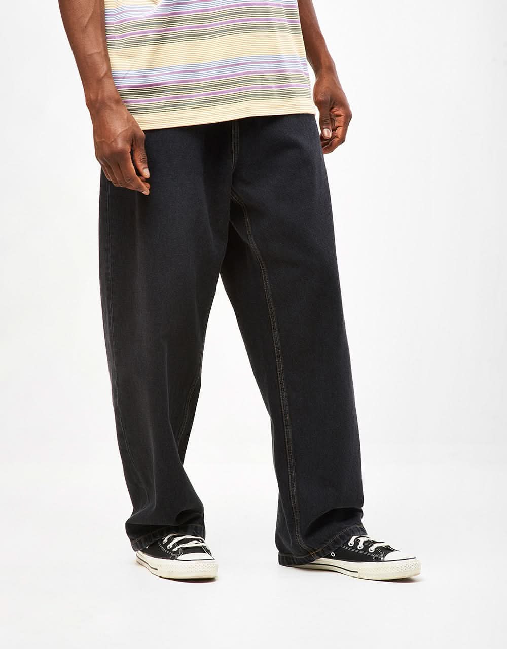 Carhartt WIP Brandon Pant - Black (Stone Washed) - Image 5