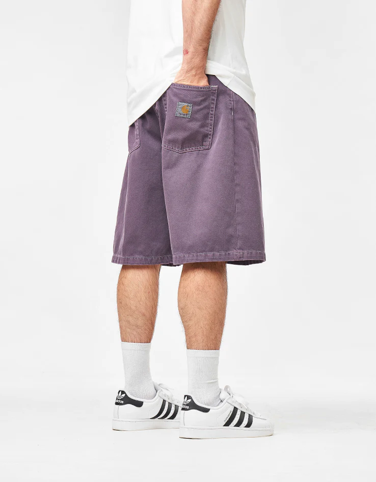 Carhartt WIP Brandon Short - Cozy Purple (Stone Dyed) - Image 2