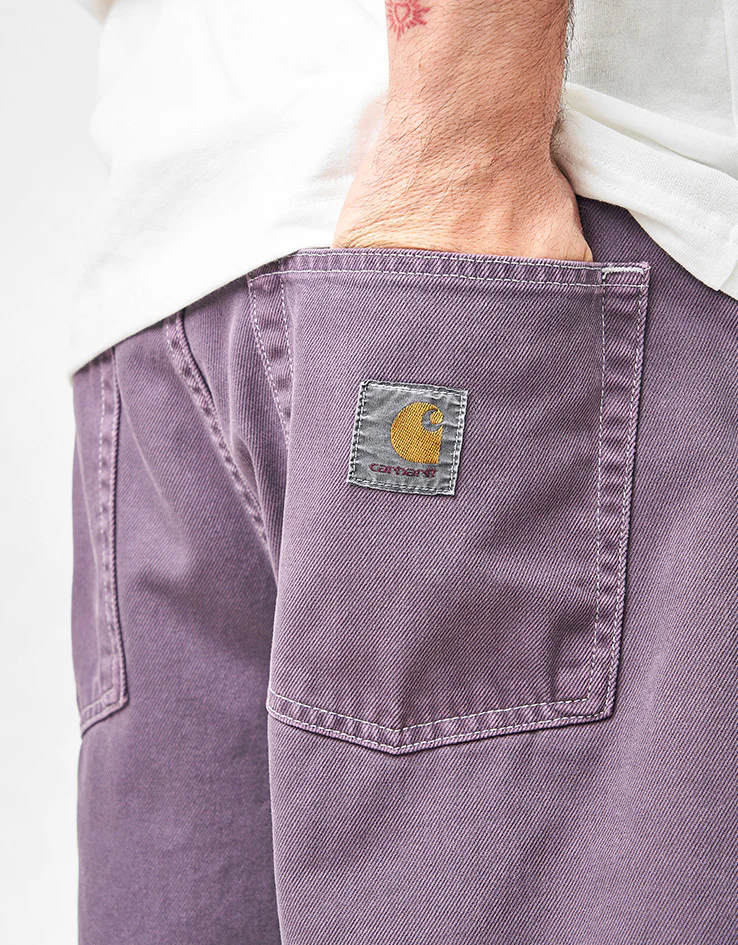 Carhartt WIP Brandon Short - Cozy Purple (Stone Dyed) - Image 4