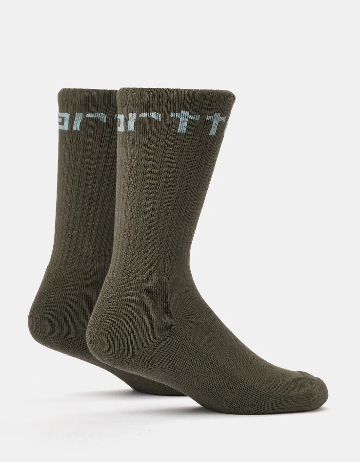 Carhartt WIP Carhartt Crew Socks - Leaf/Tourmaline - Image 2