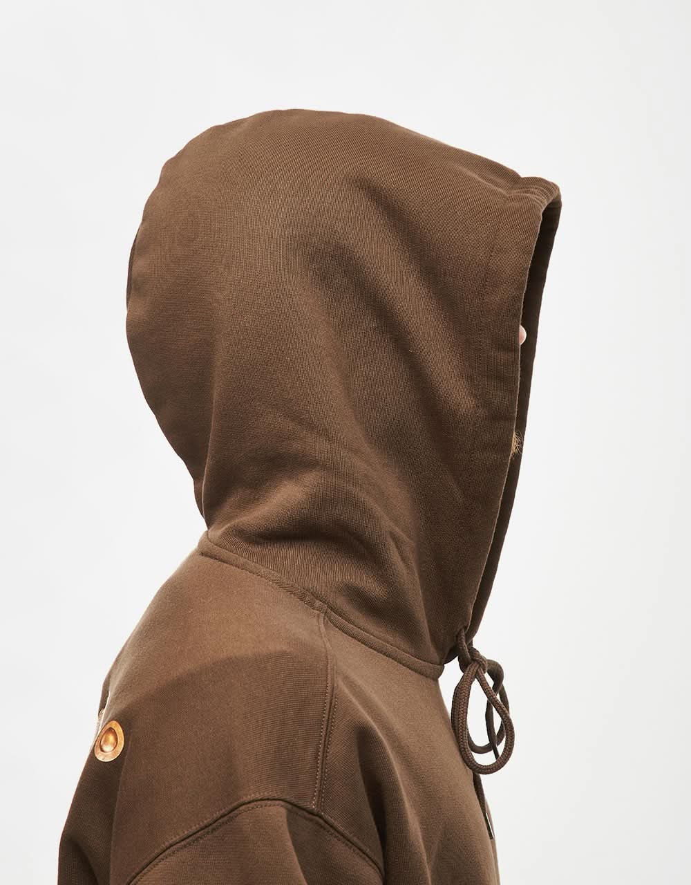 Carhartt WIP Charm Link Pullover Hoodie - Liberica/Gold Stone Washed - Image 5