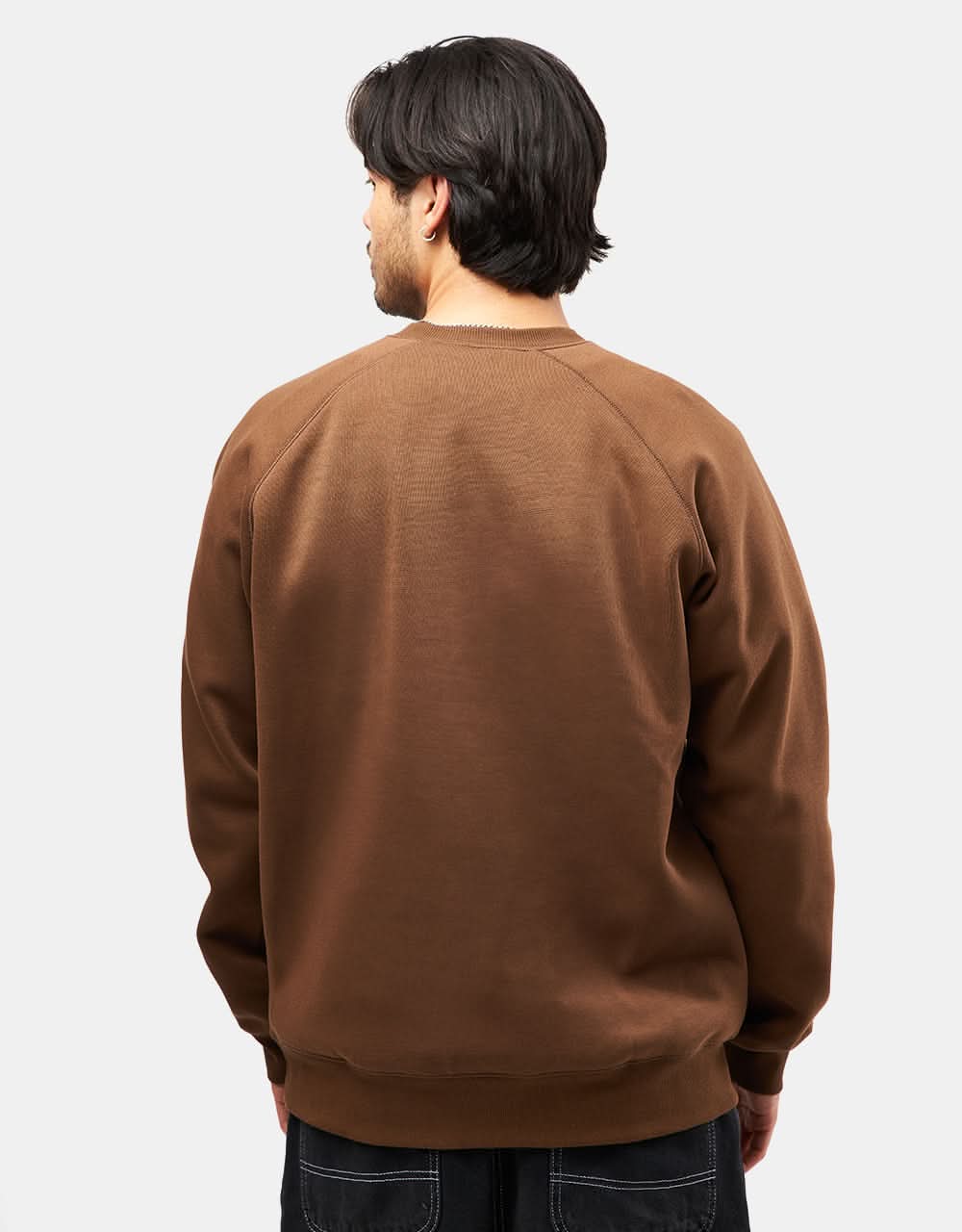 Carhartt WIP Chase Sweatshirt - Chocolate/Gold - Image 2
