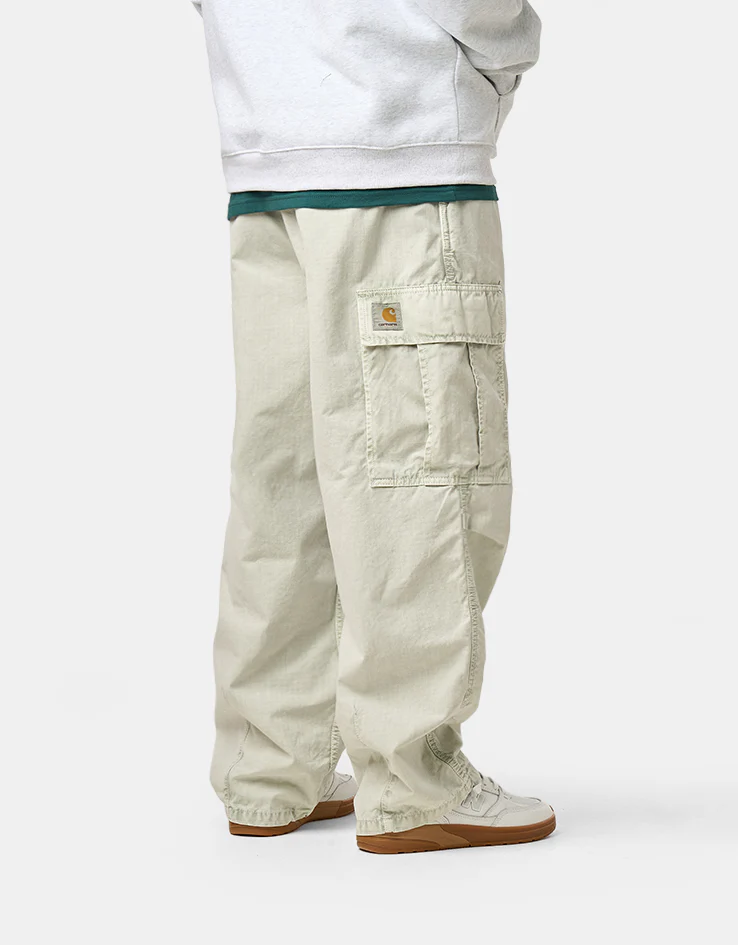 Carhartt WIP Cole Cargo Pant - Dollar Green (Chalk Wash) - Image 2