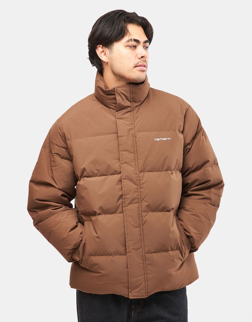 Carhartt WIP Danville Jacket - Chocolate/White - Image 3
