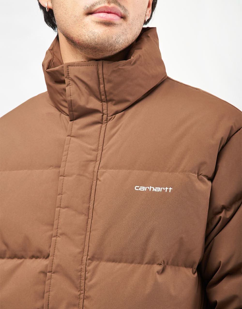 Carhartt WIP Danville Jacket - Chocolate/White - Image 4